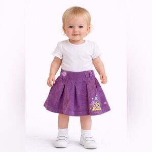 Y2K Disney Winnie‎ the Pooh embroidered purple corduroy skirt 12 M